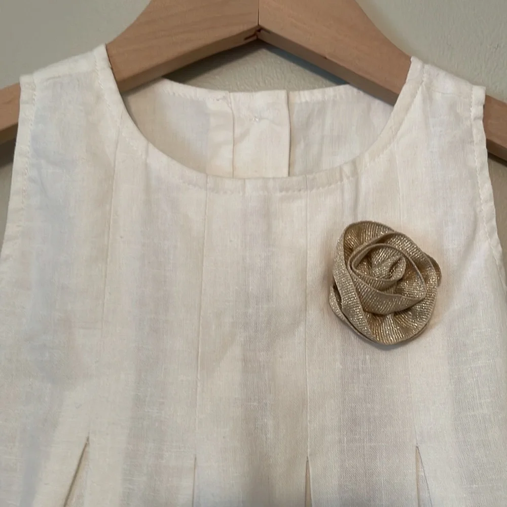 Little Girl’s Gymboree Linen Summer Dress Size 2T NWT